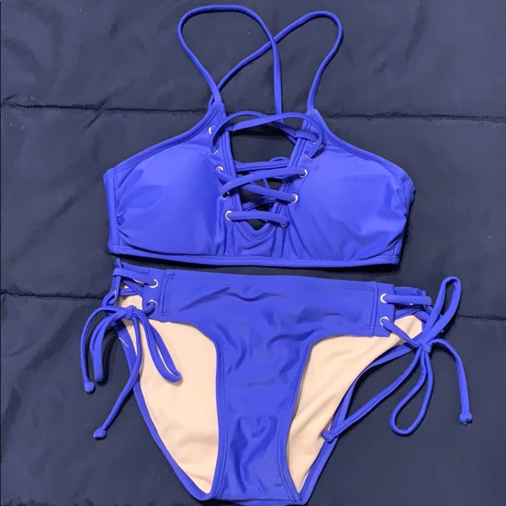 Blue swim suit